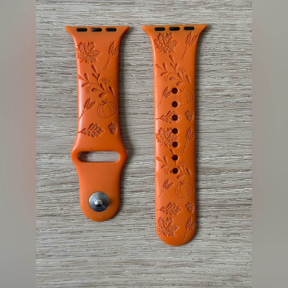 Fall / Autumn Orange Leaves 38/40mm Handmade Apple Watch Band